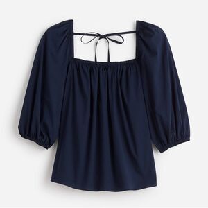 66- nr583 madewell sz 0 Puff-Sleeve Babydoll Top